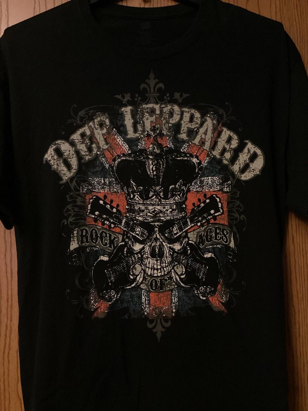 Def Leppard - “Rock Of Ages” Tour - 2012 Black Shirt - XL - Hanes 2XL