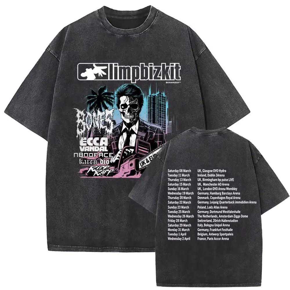 Limp Bizkit Style Graphic T Shirt Nu Metal Vintage Cotton Grunge Band Tee S-3XL 3XL