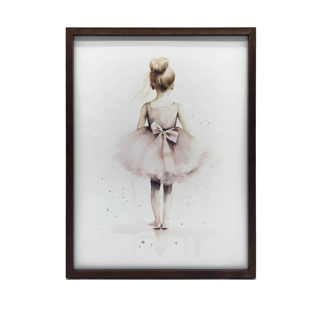 Różowa Balerina - Tańcząca Księżniczka Różowa Balerina - Tańcząca Księżniczka, 30X40 Cm, Bez Ramy, Papier Matowy 230 Gsm