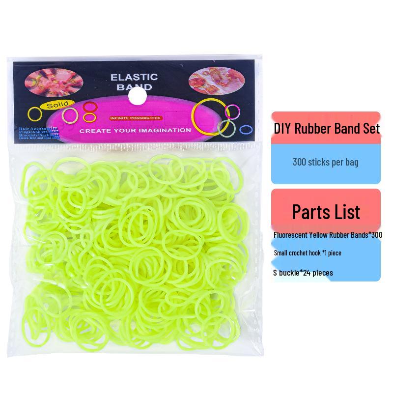 

300 разноцветных резинок в пакетиках для детских игрушек «Сделай сам» и радужных браслетов