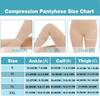 Pończochy uciskowe 20 - 30 mmHg z zamkniętymi/otwartymi palcami, legginsy uciskowe do talii na obrzęki, żylaki, opuchliznę, dla kobiet w ciąży