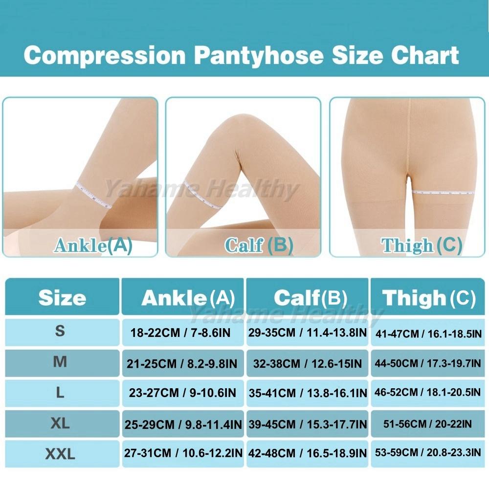 Pończochy uciskowe 20 - 30 mmHg z zamkniętymi/otwartymi palcami, legginsy uciskowe do talii na obrzęki, żylaki, opuchliznę, dla kobiet w ciąży