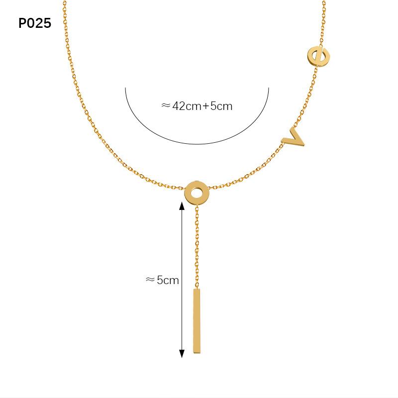 Multi Models Long Tassel Necklaces In Stainless Steel With 18k Gold Plated Waterproof Non Tarnish Chains Necklace For Women