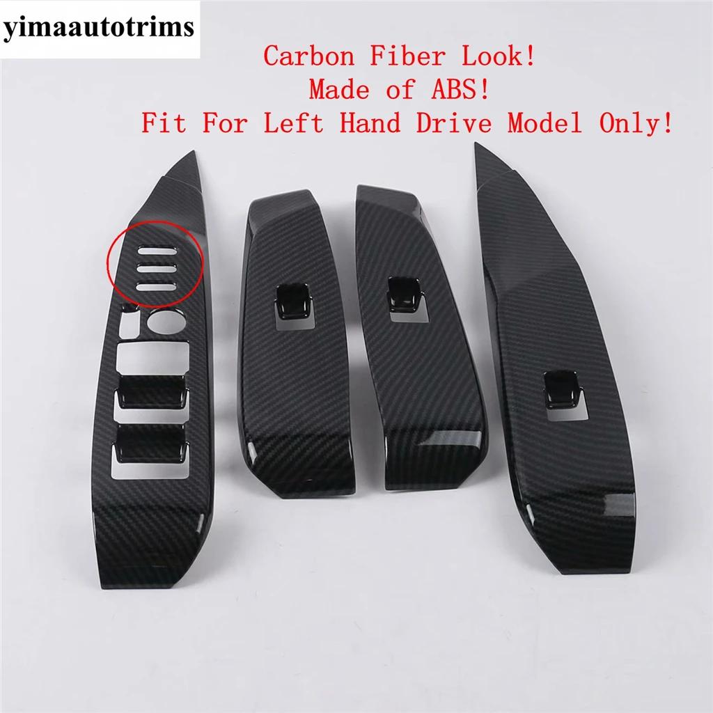 Car Inner Door Window Glass Lift Rise Switch Panel Frame Decoration Cover Trim For Toyota Camry 2018 - 2025 Interior Accessories