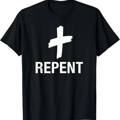 Repent From Sin Christian Lent Catholic Prayer Ash Wednesday T-Shirt