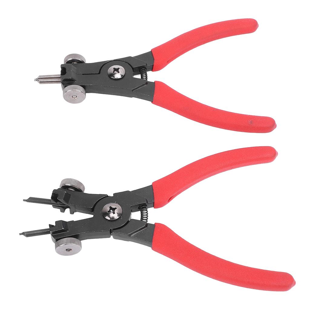 2pcs Snap Ring Pliers Set Adjustable Internal External Snap Ring Pliers for Most Vehicles Snap Ring Retaining Remover
