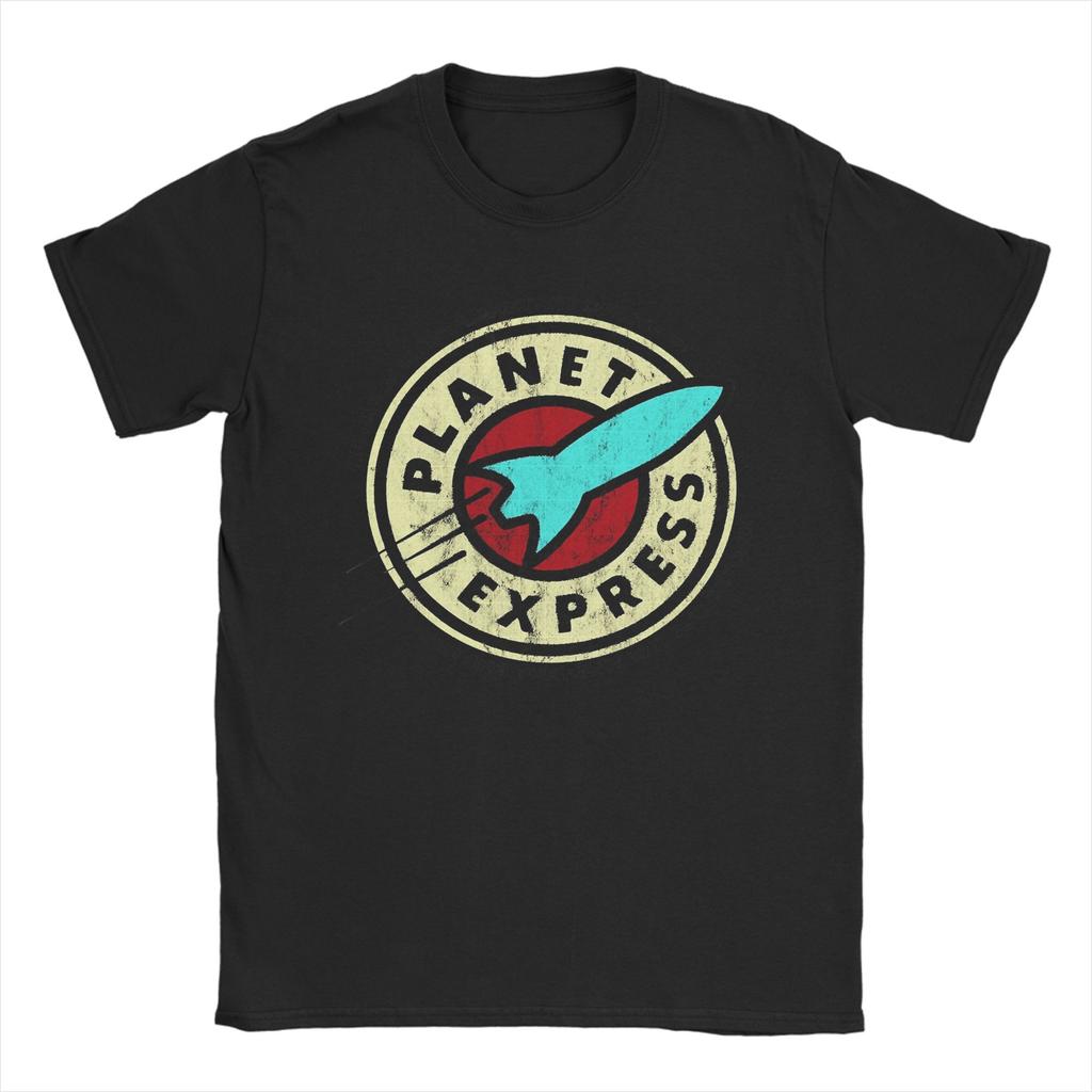 Fashion Planet Express TShirt for Men Round Neck Cotton T Shirt  Short Sleeve Tee Shirt 4XL 5XL 6XL Clothing
