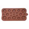 Jewelry Making Supplies Button Silicone Mold, Food Grade Non Stick Chocolate Candy Casting DIY Epoxy Resin Crafts Tray, Flexible Easy Release Mold for