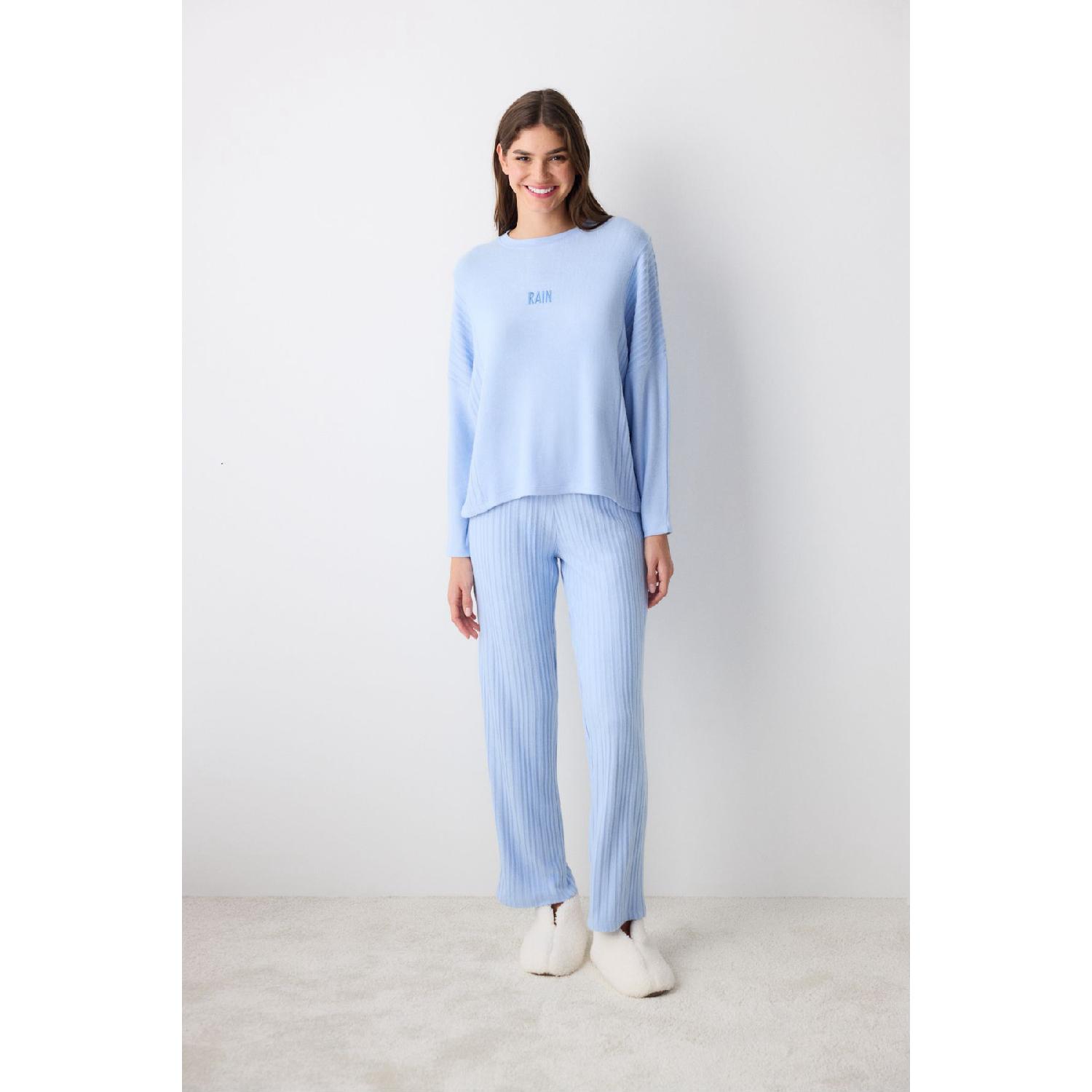 

Rain Blue Pants Pajama Set S