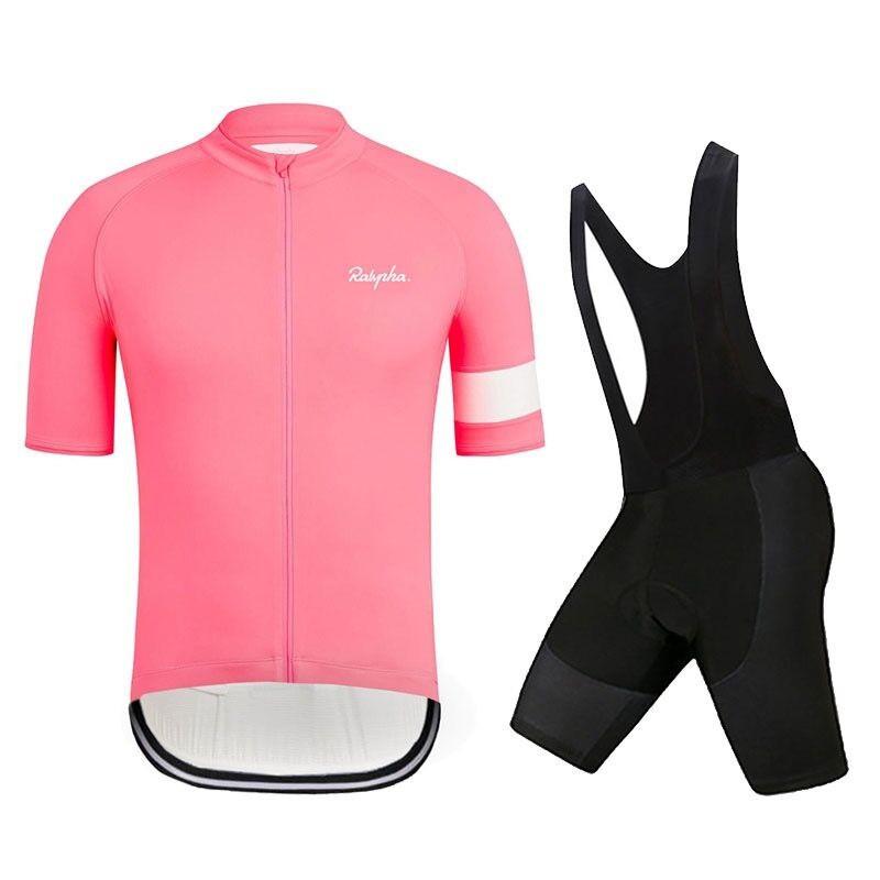 Mens Cycling Jersey Set Breathable Short Sleeve Road Mountain Bike Apparel Sportswear