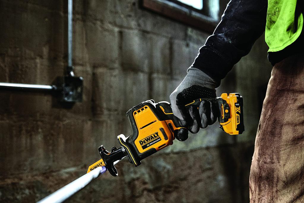 DeWalt Cordless Reciprocating Power Cutting Tool Compact 2Ah Charger DCS312D2 Saw, Tool, [Online Exclusive] Series, One-Touch Clamp, 10.8V, (2-Pack),