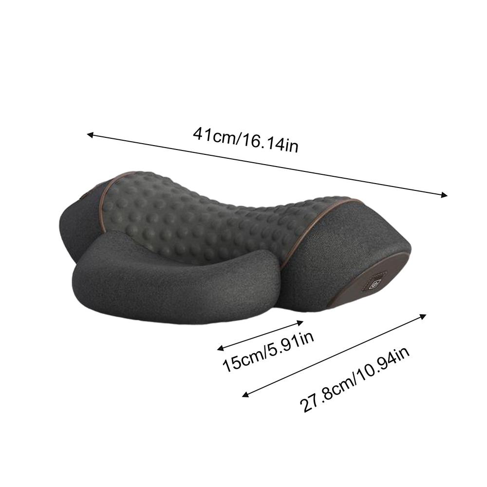 Heated Neck Pillow Muscle Relax Pillow Memory Foam Ergonomic Electric Relief Support Cervical Portable Massager For Neck Back