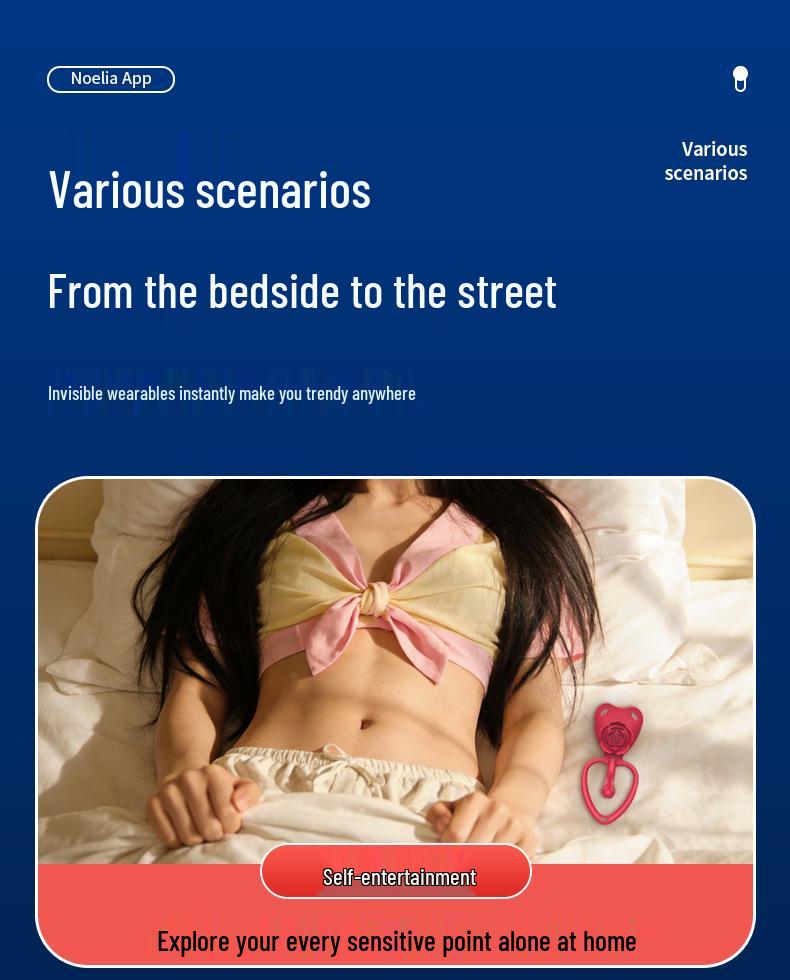 Mano Wearable Couple's Vibrator with App Control for Flirting and Fun