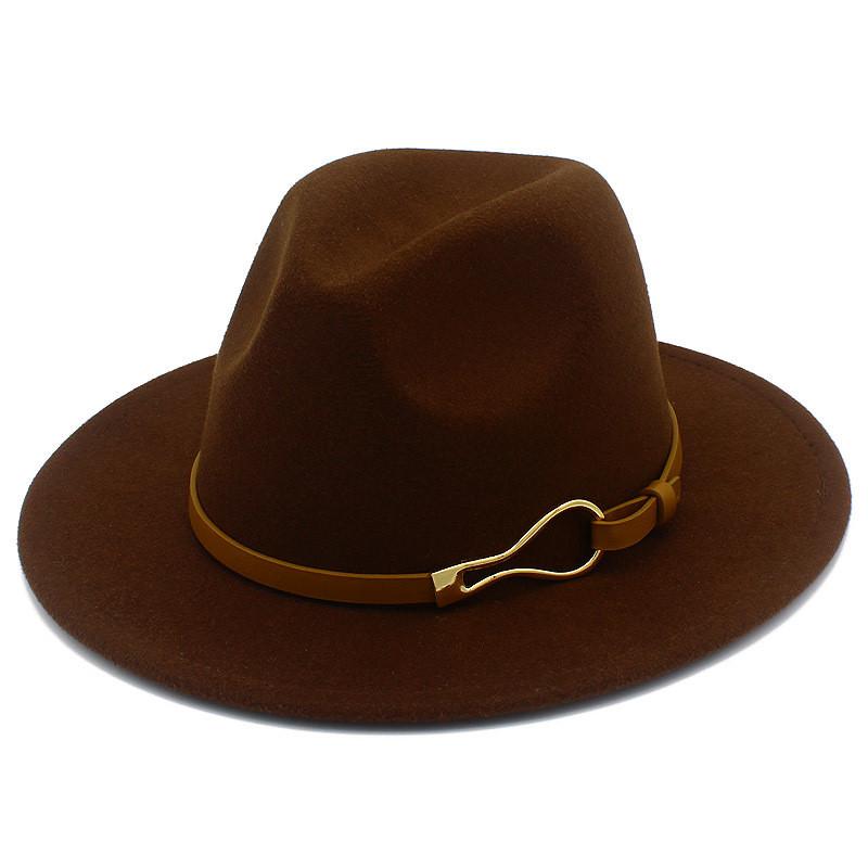 Classic Wool Felt Derby Cap With Warmth Windproof Design For Fall And Winter Fashion