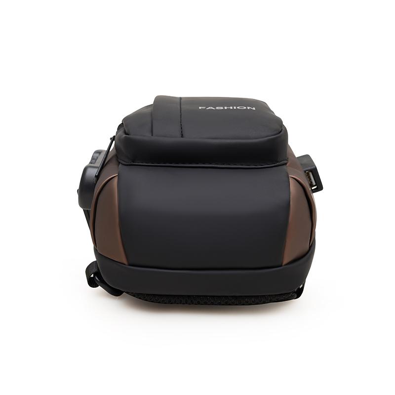 Water-Repellent Chest Bag Men's Crossbody Bag Mobile Phone Bag Commuter Combination Lock Shoulder Bag