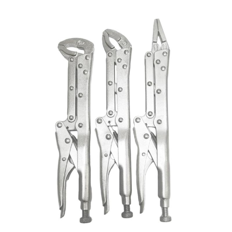 12Inch Extended Long Nose Pliers Straight 45 or 80 Degree Clamping Round Nose Pliers Multitool Locking Hand Tool 1