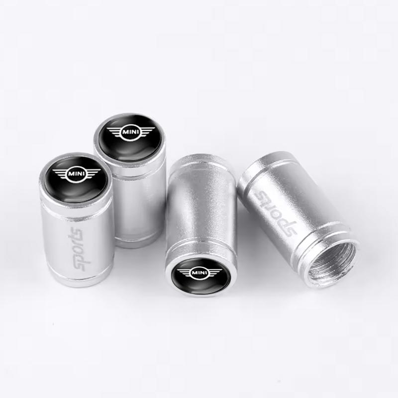 4Pcs Car Wheel Tire Valve Caps Air Stem Tyre Plug Accessories For Mini Cooper One S JCW F54 F55 F56 F57 F60 R55 R56 R57 R60 R61