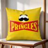 Classic PPringles Cushion Cover Natural Linen Organic Fabric DoubleSided Printing Couch Pillow Covers Home Decor