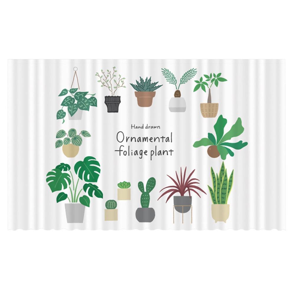 

Мультяшное растение в горшке Кухонная пылезащитная штора Самоклеящаяся Пылезащитное покрытие Драпировка Шкаф E
