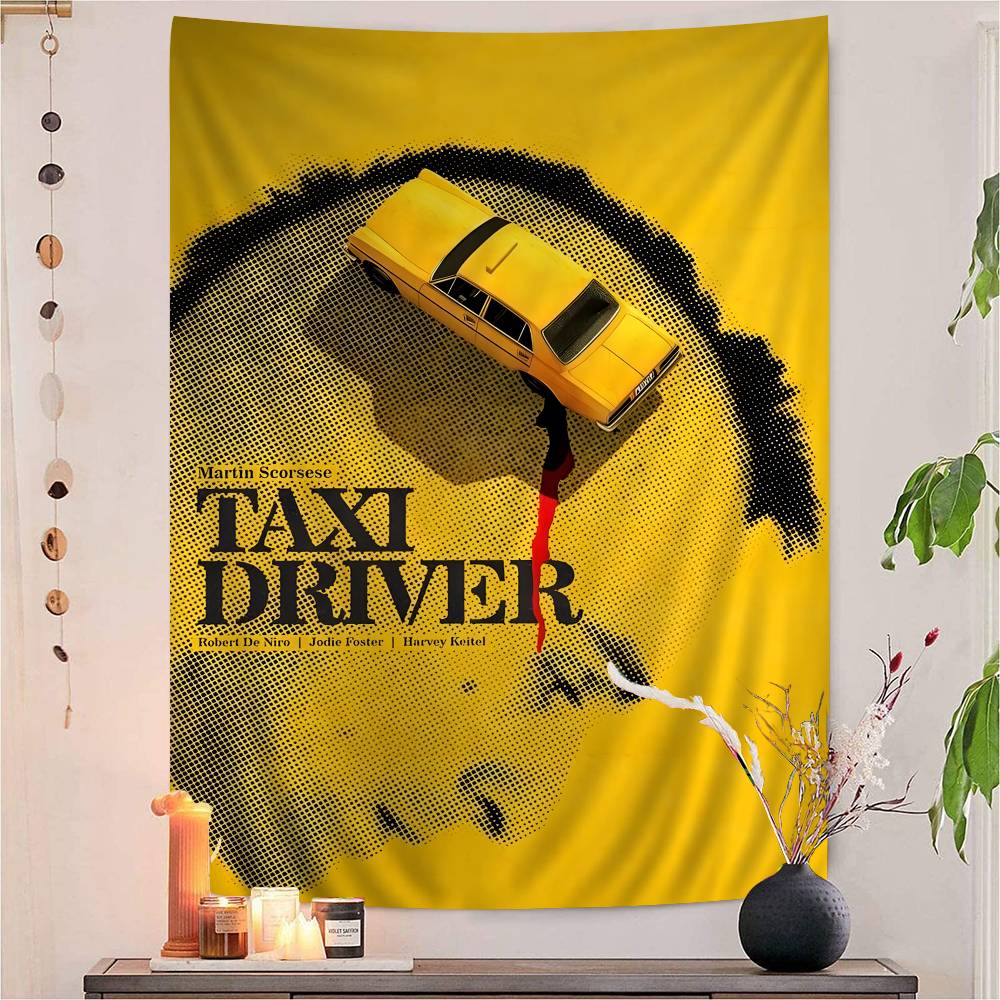 Crime Thriller Movies Taxi Driver DIY Wall Tapestry For Living Room Home Dorm Decor Wall Art Decor