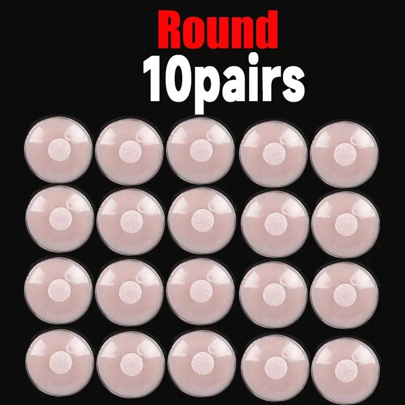 20/2pcs Women Invisible Nipple Cover Stickers Self-adhesive Chest Breast Petals Silicone Lift Up Paddings Reusable Patch Bra