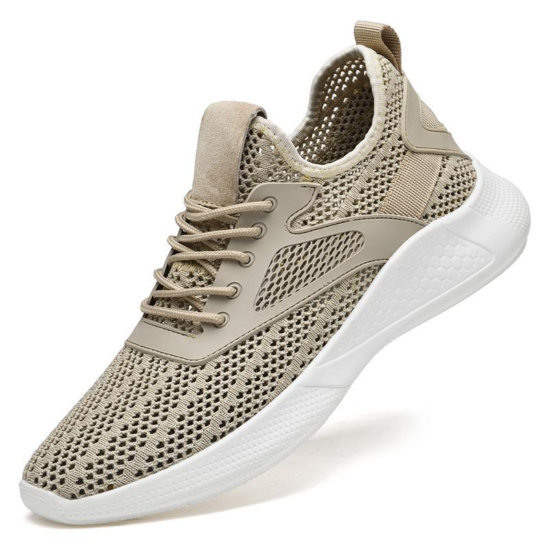 Men s Summer Breathable Mesh Casual Running Shoes, Lightweight Slip-On, Plus Size 40