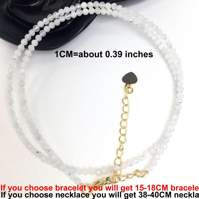 Cutting Flash Beads Gemstones for Men and Women Necklace Bracelet Crystal Quartz agate Choker Jewelry Party Gift Fashion 2-3mm