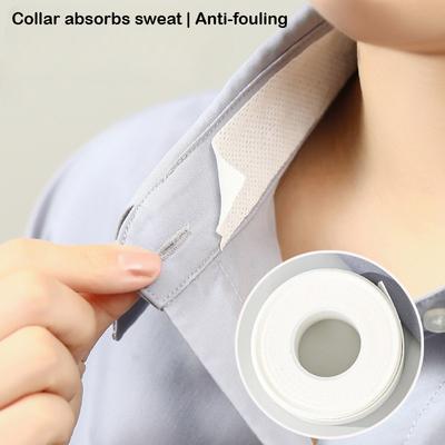Disposable Collar Protector For Men And Women Invisible Absorbent Strip Self-adhesive Shirt Lining Sweat Pad Collar Protector