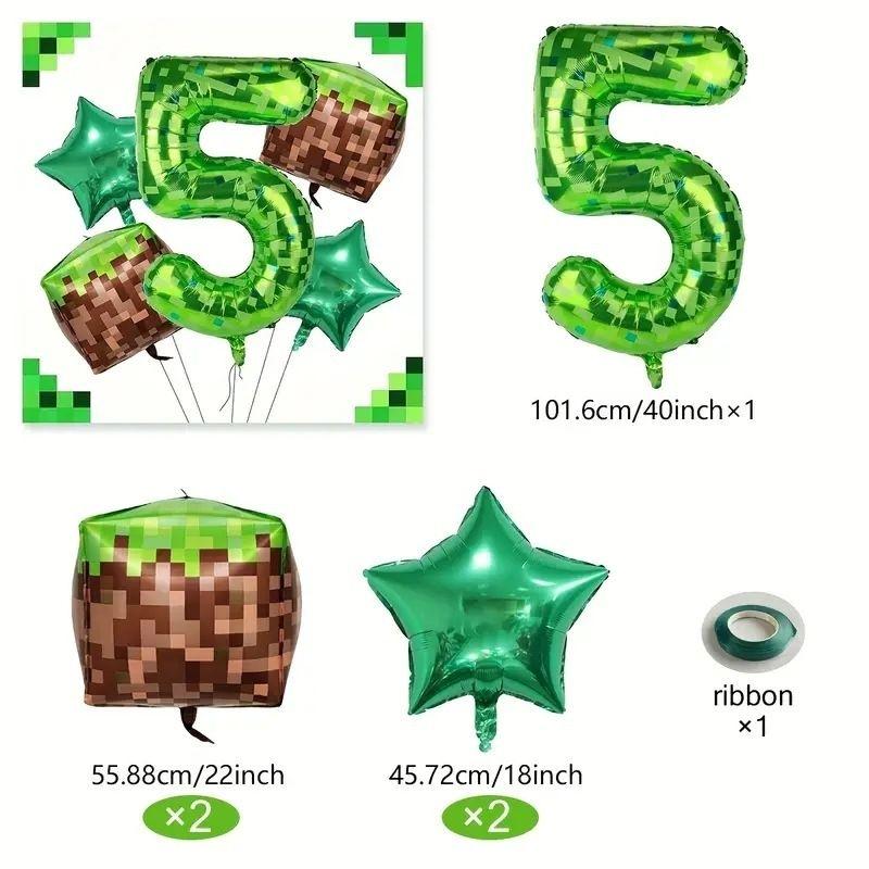 Digital Balloon Set for Children's Birthday Party Decoration Steve Set