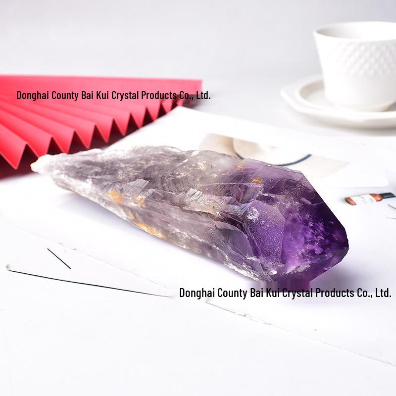 Natural Amethyst Raw Crystal Point Display Piece Ornament