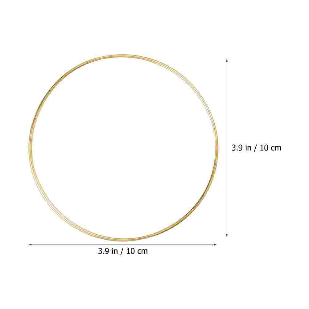 2Pcs Dream Catcher Frame Windchime Ring Metal Crafting Ring Metal Rings for DIY