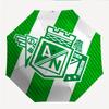 Atletico Nacional Fashionable Automatic Opening/Closing Folding Umbrella. Portable and Foldable, Ideal for Gift, Travel, and Daily Use.