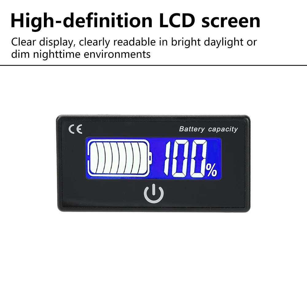 DC 8-100V Lithium li-ion lifepo4 lead-acid Battery Capacity Tester Level Voltmeter Percentage Indicator for Car Tool Accessory