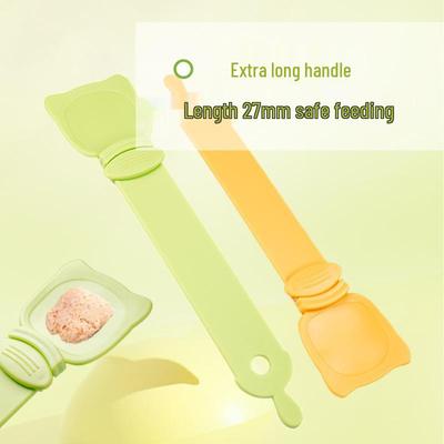 Distributeur de friandises pour chat transfrontalier: Cuillère Presseuse Antiadhésive pour Chats et Chiens