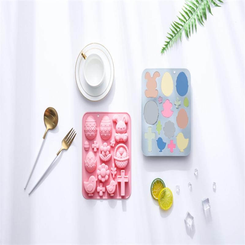 

VP Bunny Eggs Easter Theme Silicone Mold Fondant Candy Chocolate Mould 3d Rabbit Epoxy Resin Mold