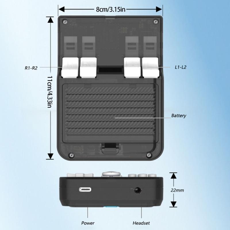 Gaming Experience Handheld Device Lightweight ABS Design Builtin High Capacity Rechargeable Battery For Camping Commute