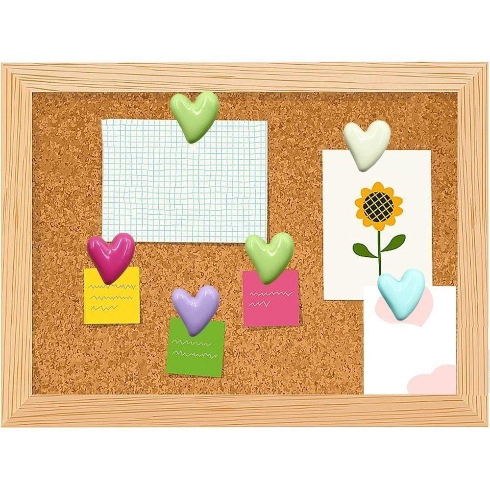 3D Irregular Heart Shape Pushpins DIY Macaron Thumb Tacks Easy Install Multifunctional Cork Board Pushpin Office School Supplies