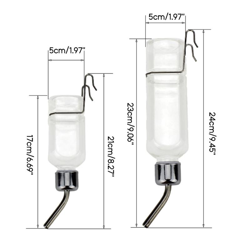 Automatic Hamsters Water Bottle Hanging Water Dispenser Bead Head Watering Bottle Rabbit Drinking Bottle for Small Pets