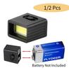 9V Battery Flashlight 1/2 Pcs Mini LED Key Light 6F22 Battery Powered COB Outdoor Work Light Supplies Tools Battery Not Included