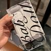 Creative English Transparent Phone Case Suitable for iPhone 17 16 15 14 13 12 11Pro/Max/Plus Anti Drop and Shockproof Back Cover