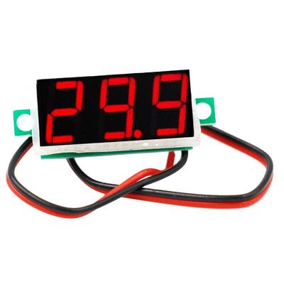 V Series Voltmeter 0.28” 2-Wire Voltmeter DC 2.4V-30V Voltimetro Volt Tester Gauge Voltage Meter for Motorcycle Car
