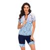Split Short-sleeved Surf Suit Sunscreen Swimsuit Wetsuit Sexy Fashion Swimsuit