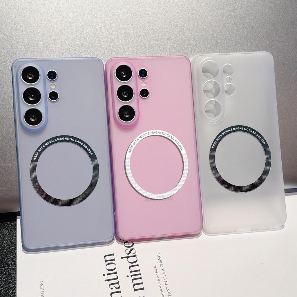 Magnetic Semi‑Transparent Matte Phone Case for OPPO A94 4G Soft TPU Shockproof Cover