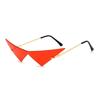 Anime Glasses Gothic Punk Cosplay Costume Oversized Cat Eye Rimless Sunglasses Accessories Props Trend Triangle Eyewear