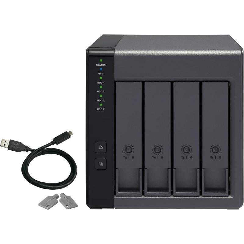 NEW TR-004 4 Bay USB Type-C Direct Attached Storage (DAS) With Hardware RAID (Diskless)