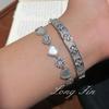 French Retro Sweet Shell Love Bracelet Niche Girl Heart Versatile High Sense Fashion Design Light Luxury Jewelry