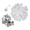 100 Set Pin Back Button Parts Tinplate Plastic Base Rustproof Widely Used Button Making Supplies for