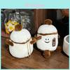 Cartoon Style Miniature Rice Cooker Plush Keychain Pendant For Childrens Room Decor
