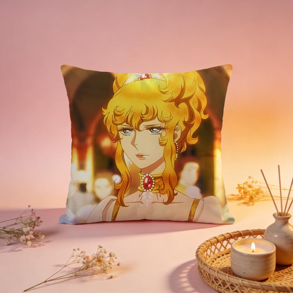 Popular TThe Rose of Versaillesed Cushion Cover Comfortable Durable Pillow Cover MultiScene for Home Office Car Sofa