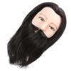 Salon Male Mannequin Head Human Hair Practice Hairdressing Training Head for Styling